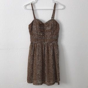 leopard dress with glitter